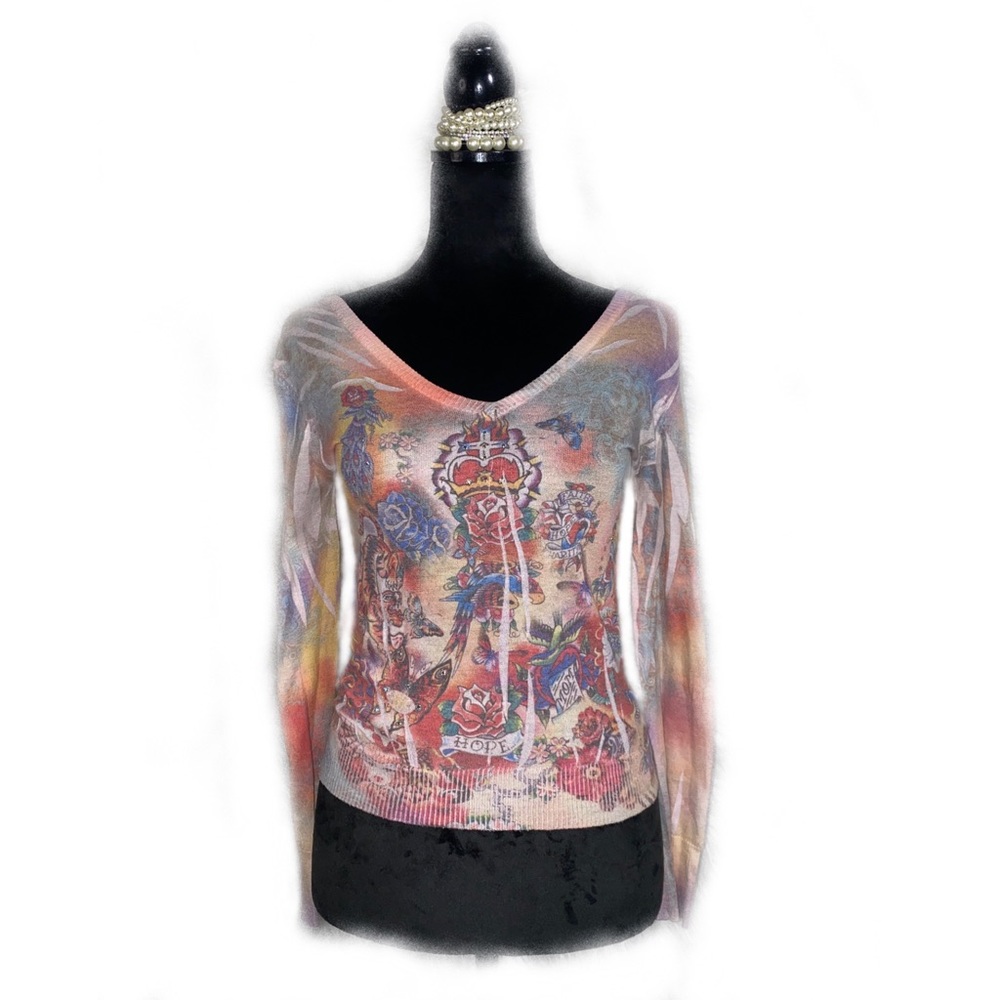 GRAPHIC SLEEVE TOP [TATTOO]